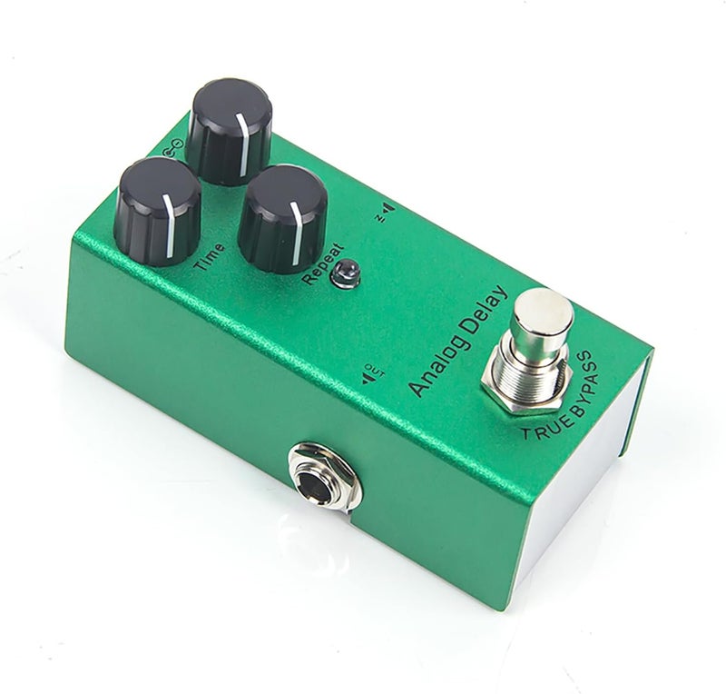 IOppWin Analog Delay Electric Guitar Effects Pedal - Mini Size, True Bypass, Noise Reduction, Aluminum Alloy, 9V DC Power, 20ms-600ms Warm Delay - Image 1